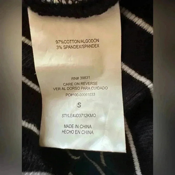 Women’s Black/White Striped Altar’d State Jumpsuit/ Romper, Small - Picture 6 of 7